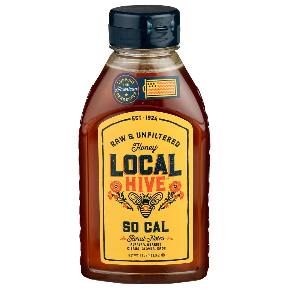 Local Hive Raw and Unfiltered So Cal Honey, 16 Ounce -- 6 per case