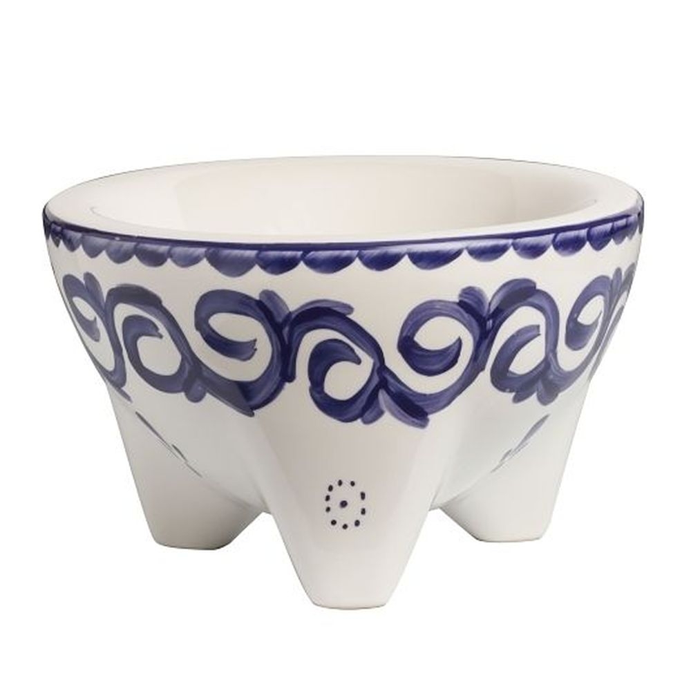 Anfora Puebla Blue Molcajete Bowl, 6 count