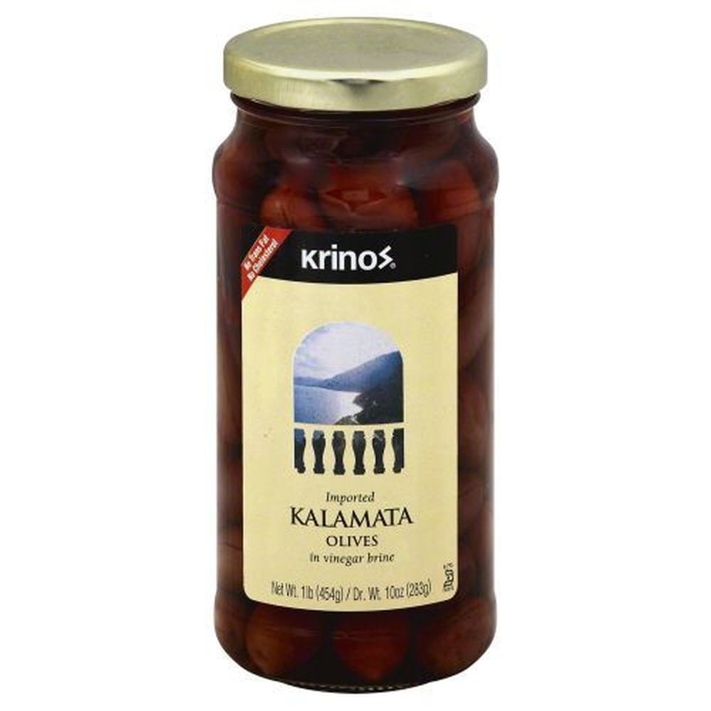 Krinos Kalamata Olives, 16 Ounce -- 12 per case