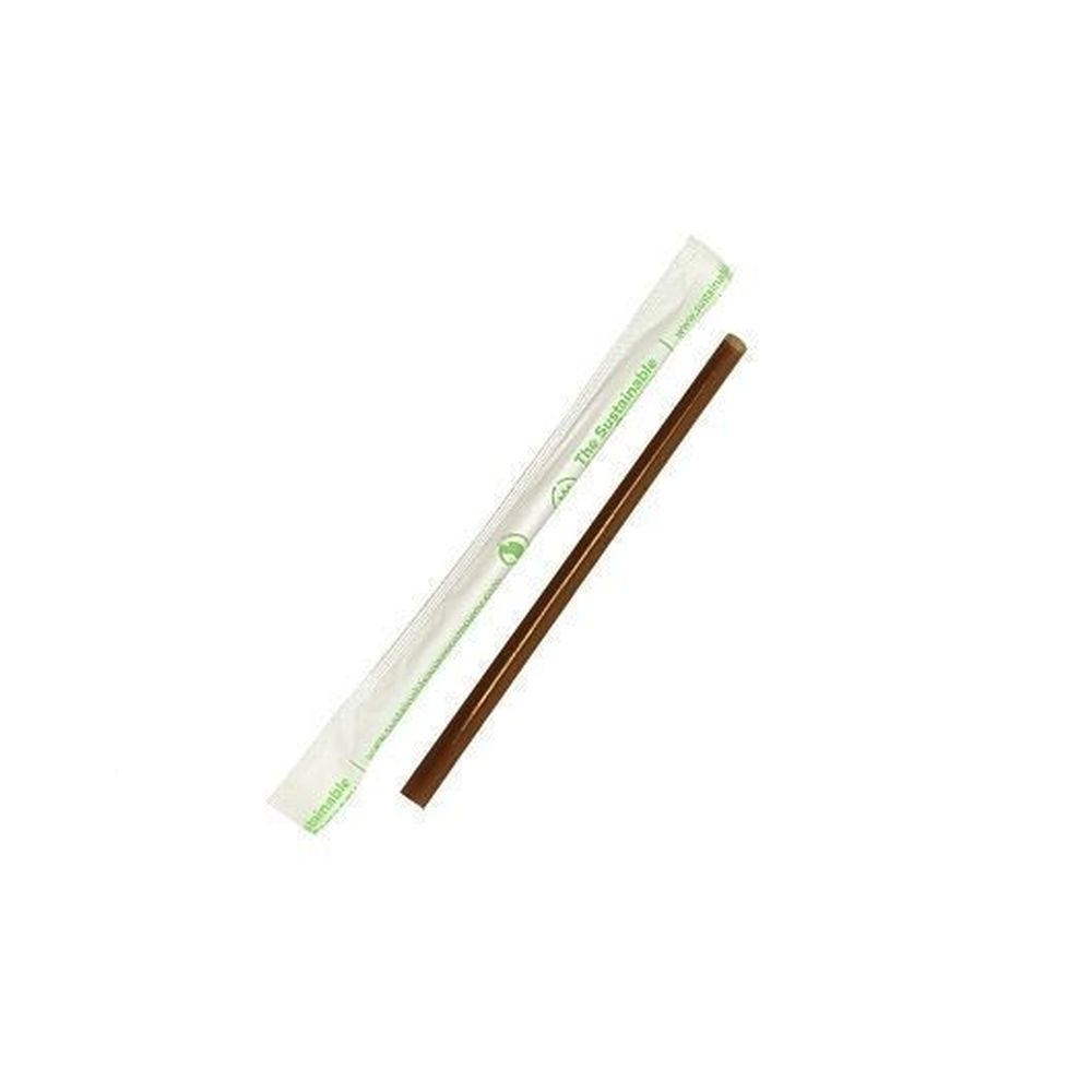 The Sustainable Agave Company Jumbo Brown Agave Straw, 8 inch -- 5000 per case