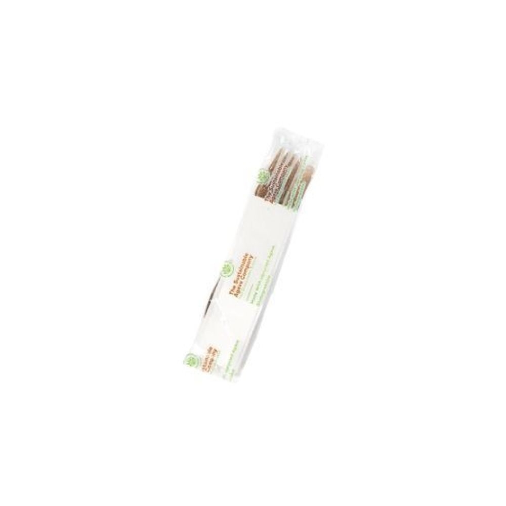 The Sustainable Agave Company Agave Brown Fork Knife Kit with Napkin -- 300 per case