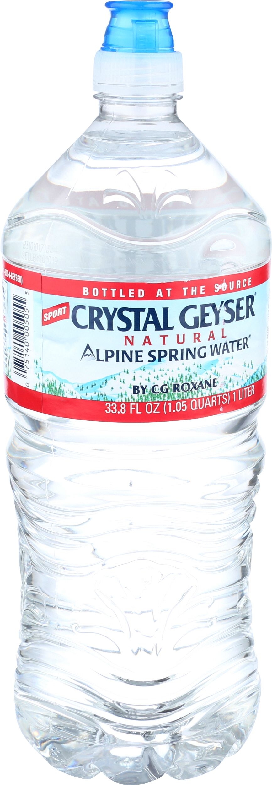 Crystal Geyser Alpine Spring Water, 1 Liter -- 15 per case