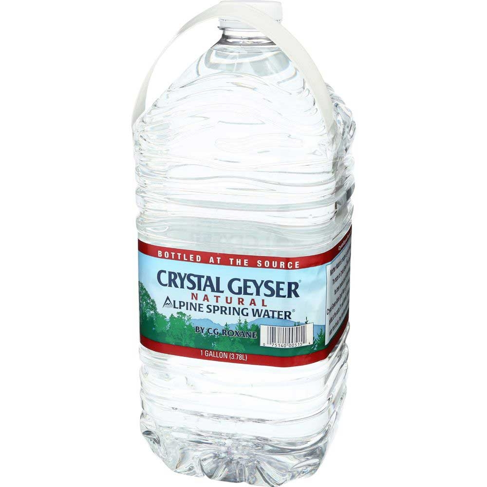 Crystal Geyser Natural Alpine Spring Water, 1 Gallon -- 6 per case.