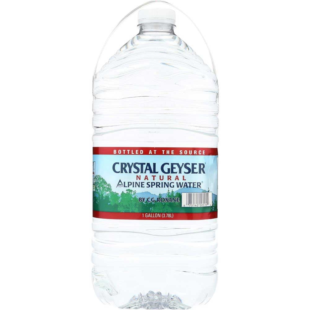 Crystal Geyser Natural Alpine Spring Water, 1 Gallon -- 6 per case.