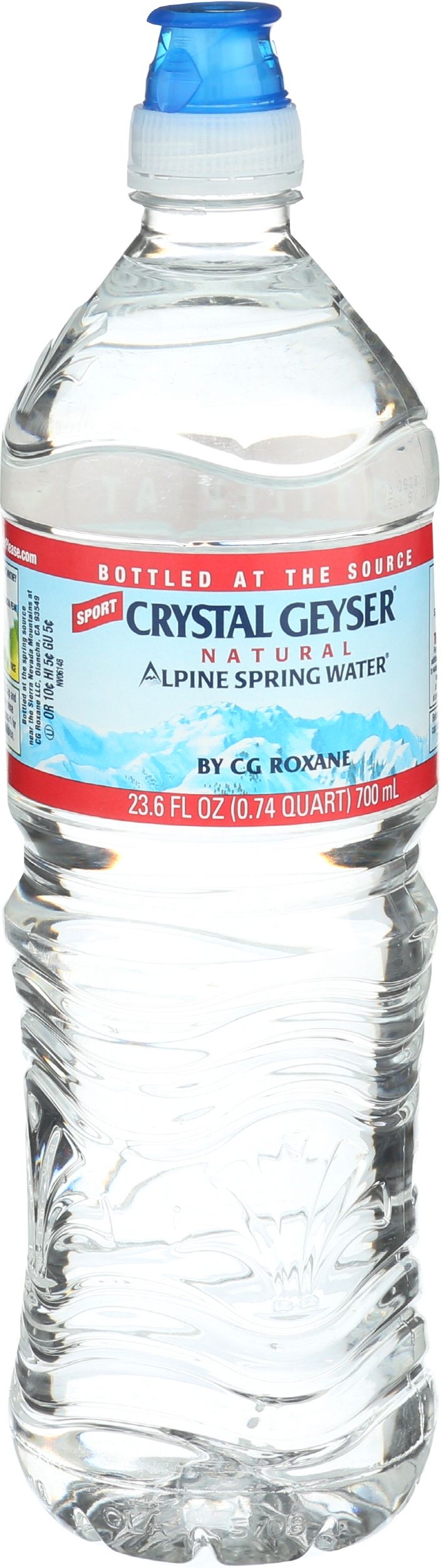 Crystal Geyser Alpine Spring Water, 700 Milliliter -- 24 per case