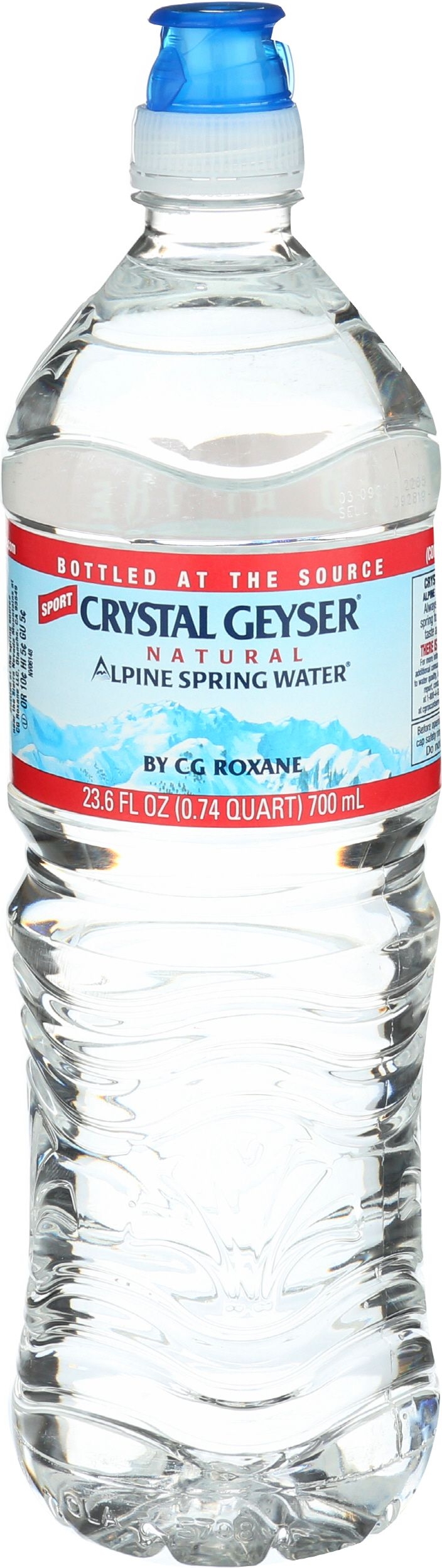 Crystal Geyser Alpine Spring Water, 700 Milliliter -- 24 per case