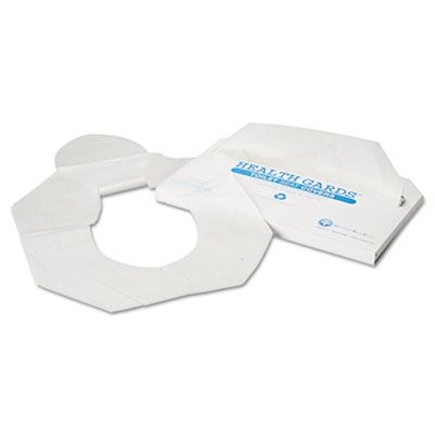 HOSPECO Health Gards Toilet Seat Covers, Half-Fold, White, 250/Pack, 10 Boxes/Carton