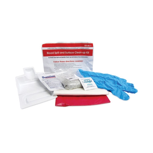 Hospeco First Step Blood Spill Clean-Up Kit, 8 x 11 x 2 inch -- 12 per case