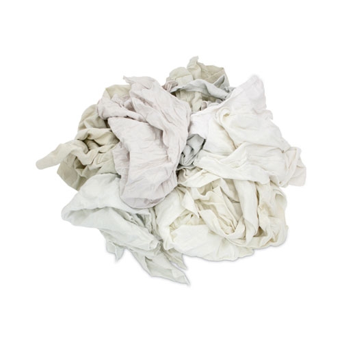 Hospeco Reclaimed White Knit Rag, 25 Pound -- 25 per case