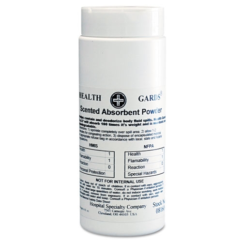 Health Gards Scented Absorbent Powder, 16 Ounce Shaker -- 12 per case
