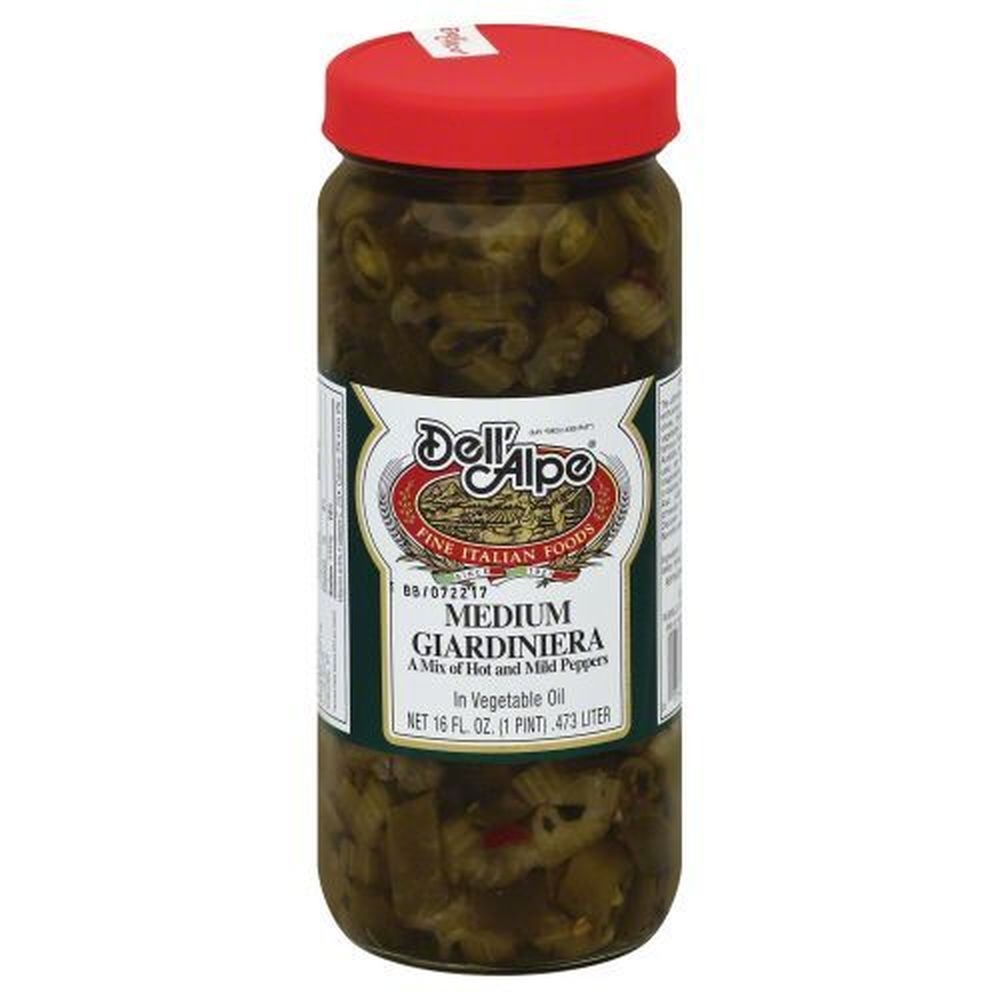 Dell Alpe Medium Giardiniera, 16 Ounce -- 12 per case
