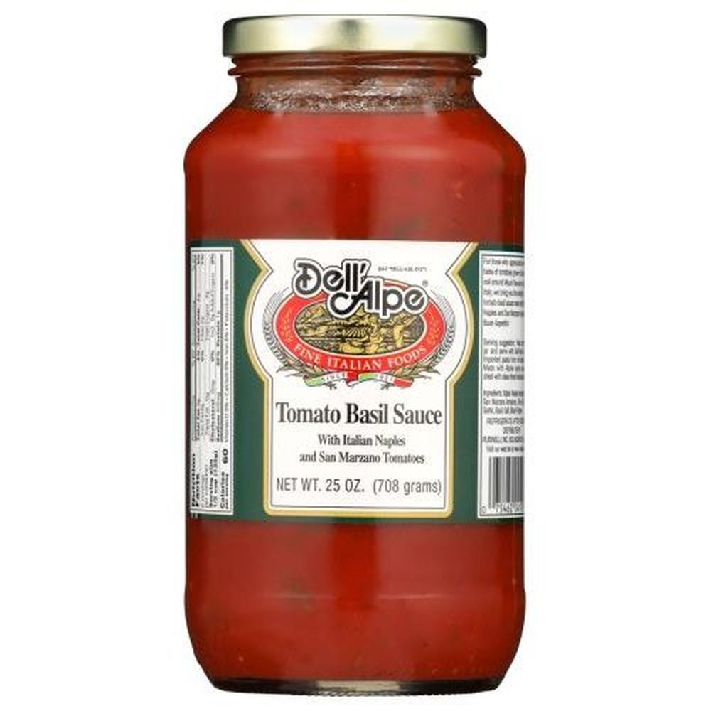 Dell Alpe Tomato Basil Sauce, 25 Ounce -- 6 per case