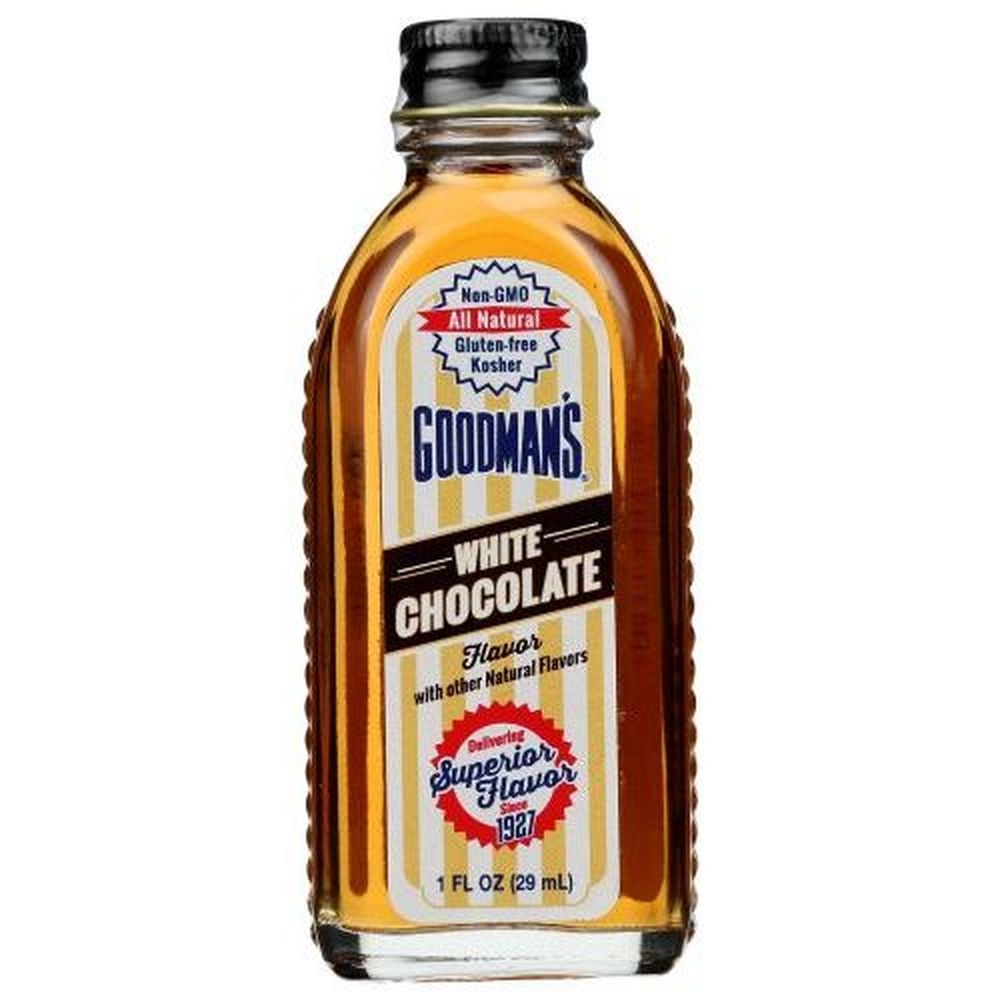Goodmans Natural White Chocolate Flavor, 1 Fluid Ounce -- 6 per case