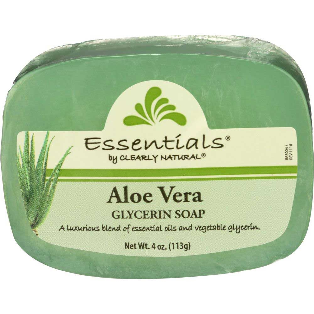 Clearly Natural Essentials Aloe Vera Glycerine Bar Soap, 4 Ounce