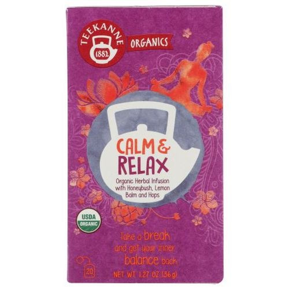 Teekanne Organics Calm and Relax Herbal Tea, 20 tea bags -- 6 per case