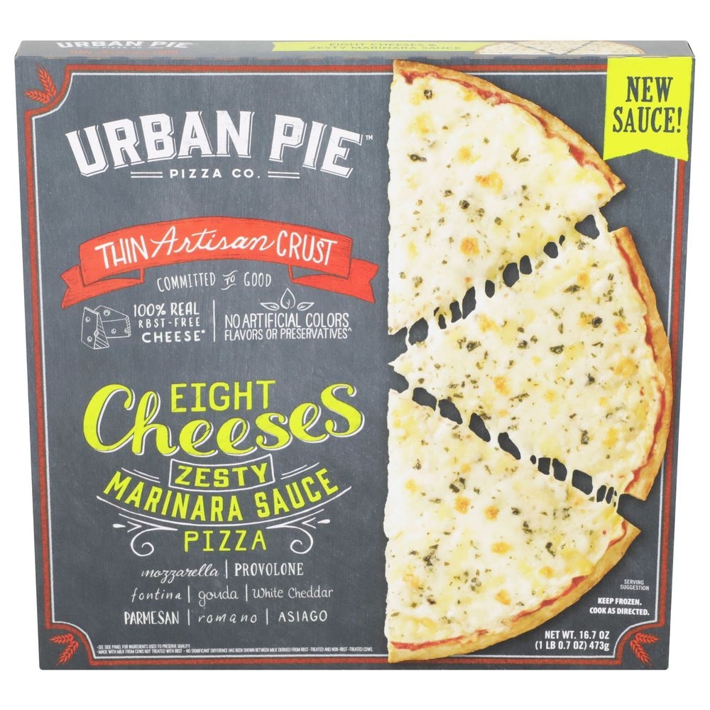 Urban Pie Eight Cheeses Marinara Sauce Thin Artisan Pizza Crust, 16.7 Ounce -- 12 per case