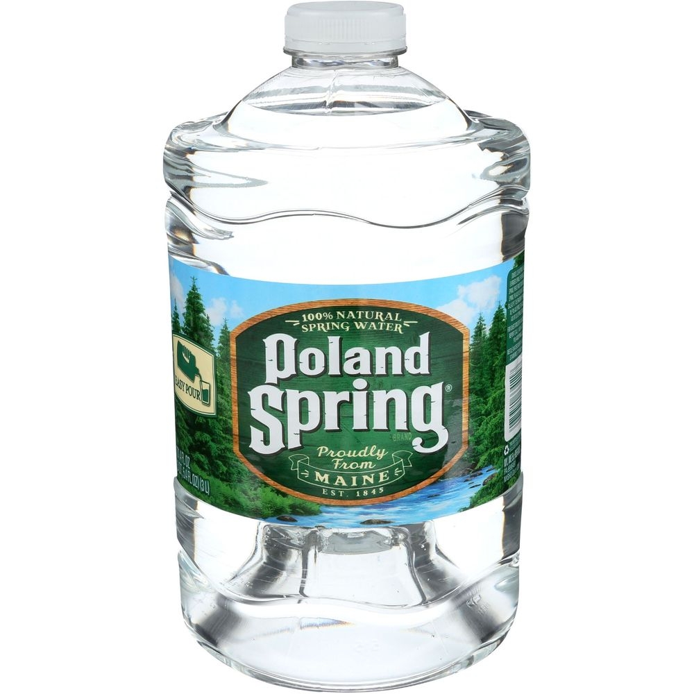 Poland Spring 100 Percent Natural Spring Water, 3 Liter PET Bottle -- 6 per case
