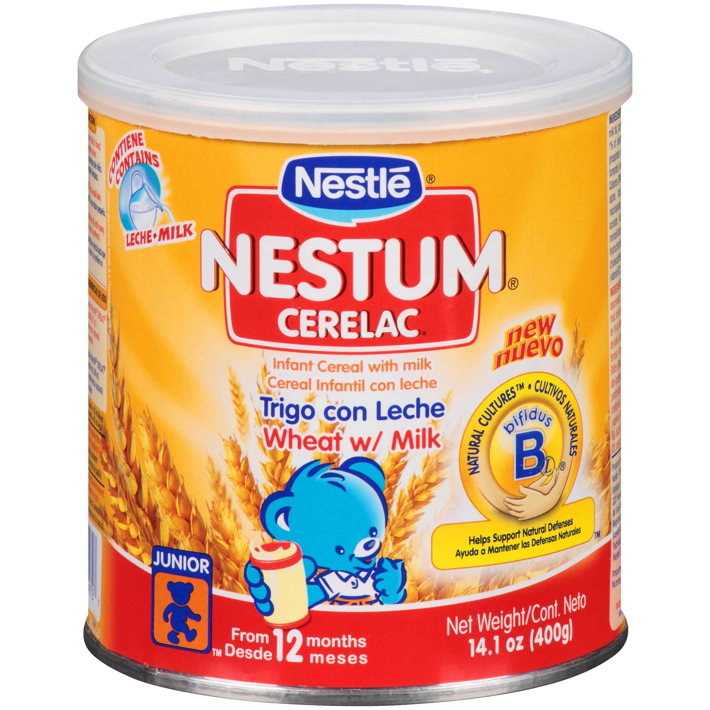 Cerelac Probiotics BL Infant Cereal with Milk, 14 Ounce -- 12 per case.