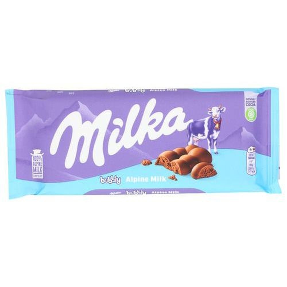 Milka Bubbly Alpine Milk Chocolate, 3.17 Ounce -- 14 per case