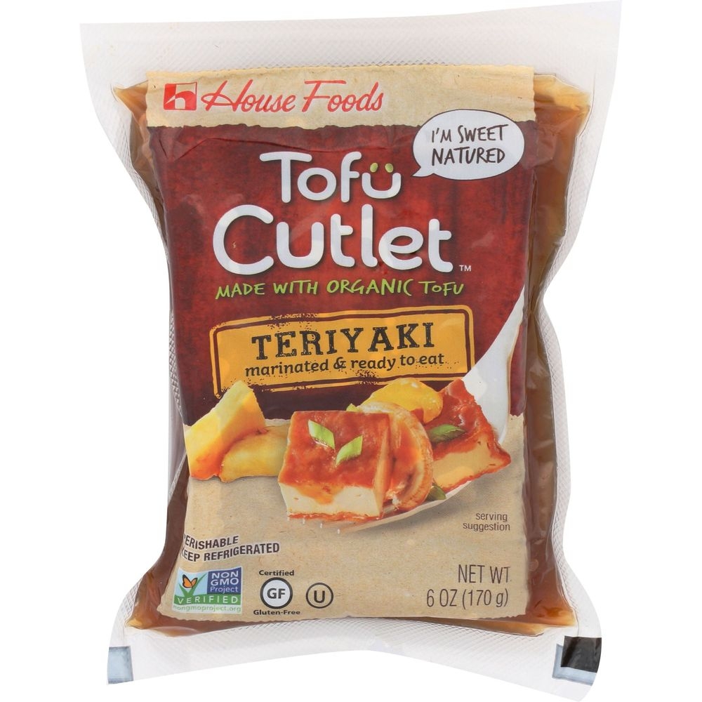 House Foods Teriyaki Tofu Cutlet, 6 Ounce -- 6 per case