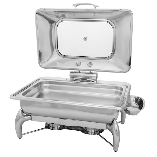 Walco Idol Stainless Rectangle Chafer Kit, 8 Quart