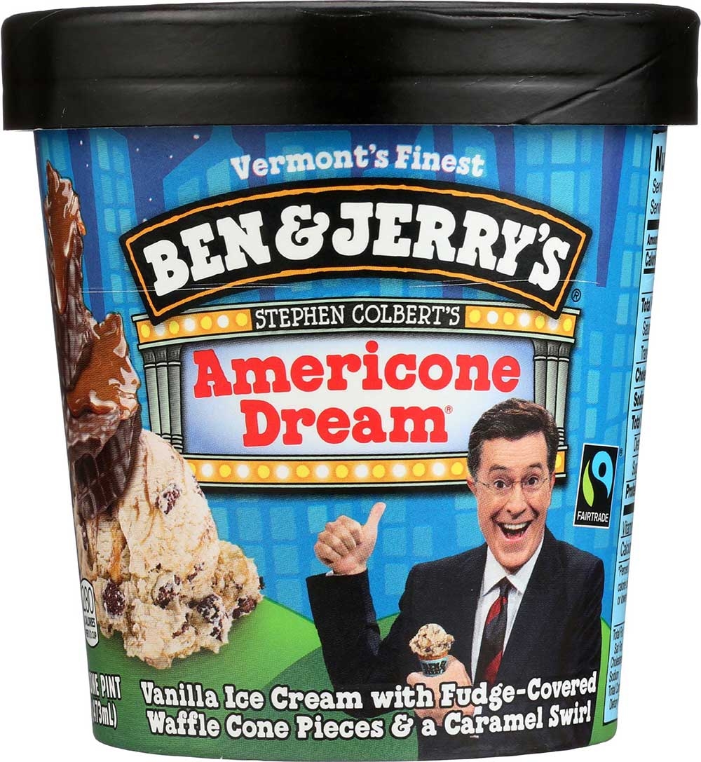Ben and Jerrys Americone Dream Vanilla Ice Cream, 1 Pint -- 8 per case