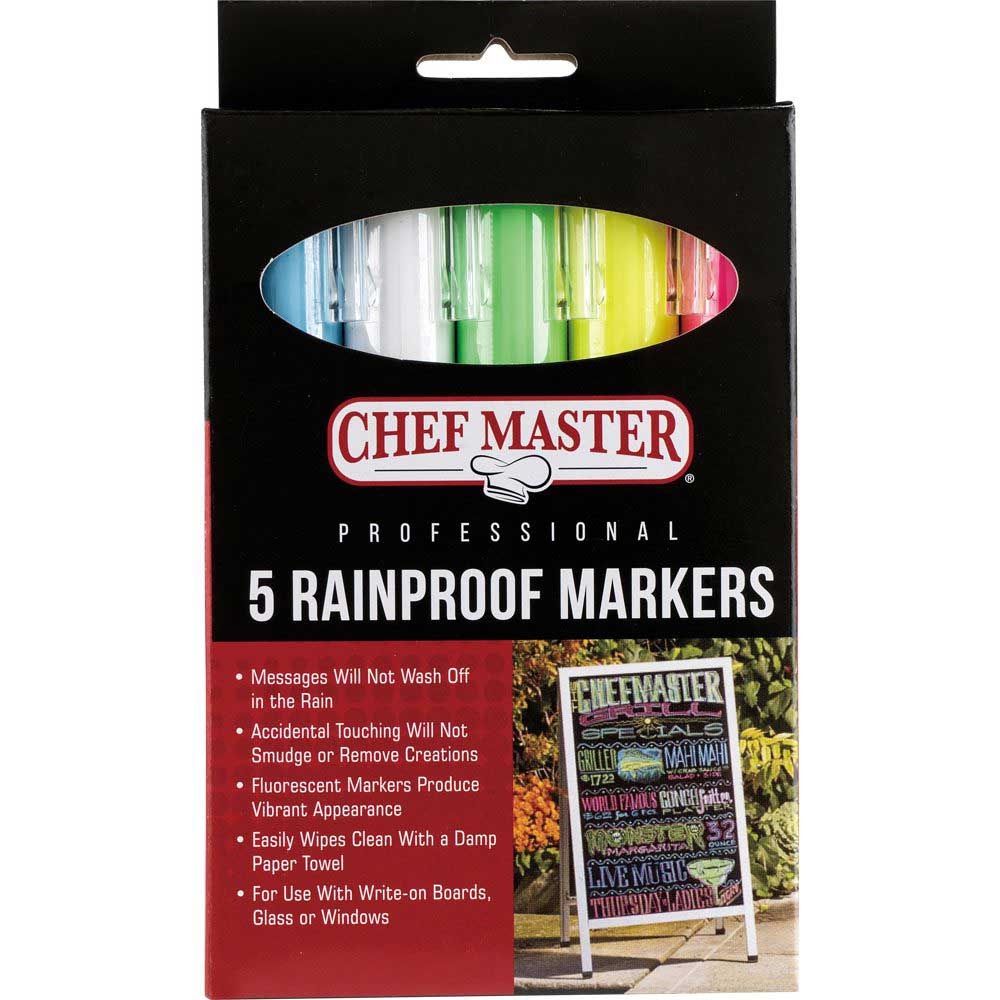 Chef-Master 5 Rainproof Markers
