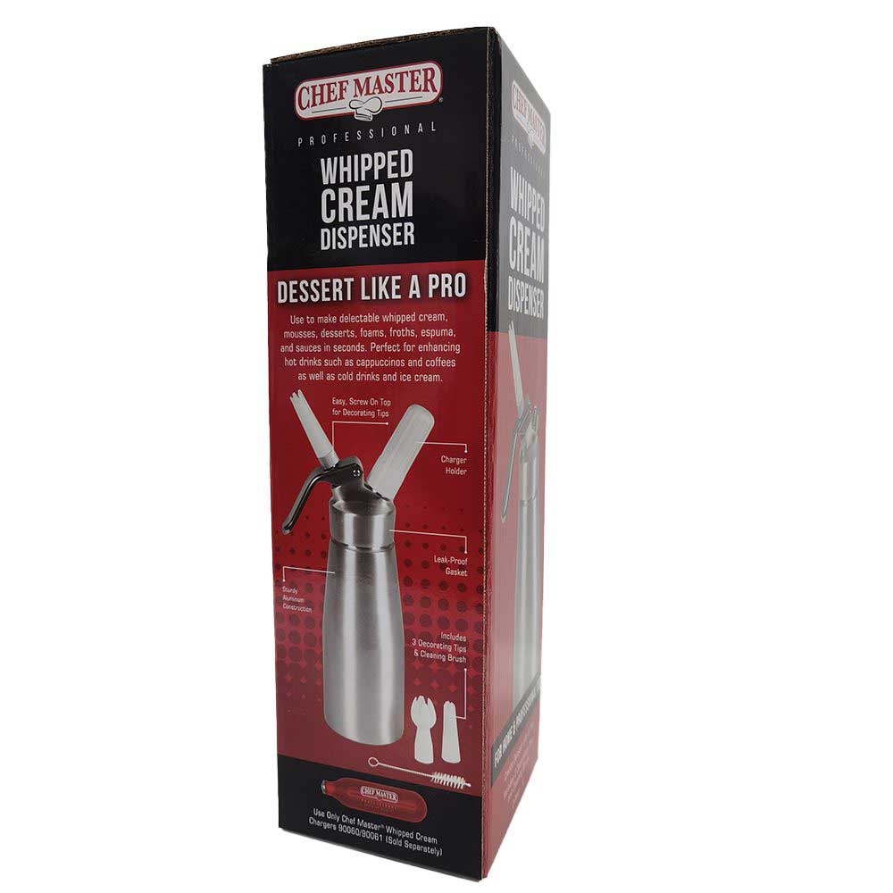 Chef-Master Whipped Cream Dispenser, 2 Pint
