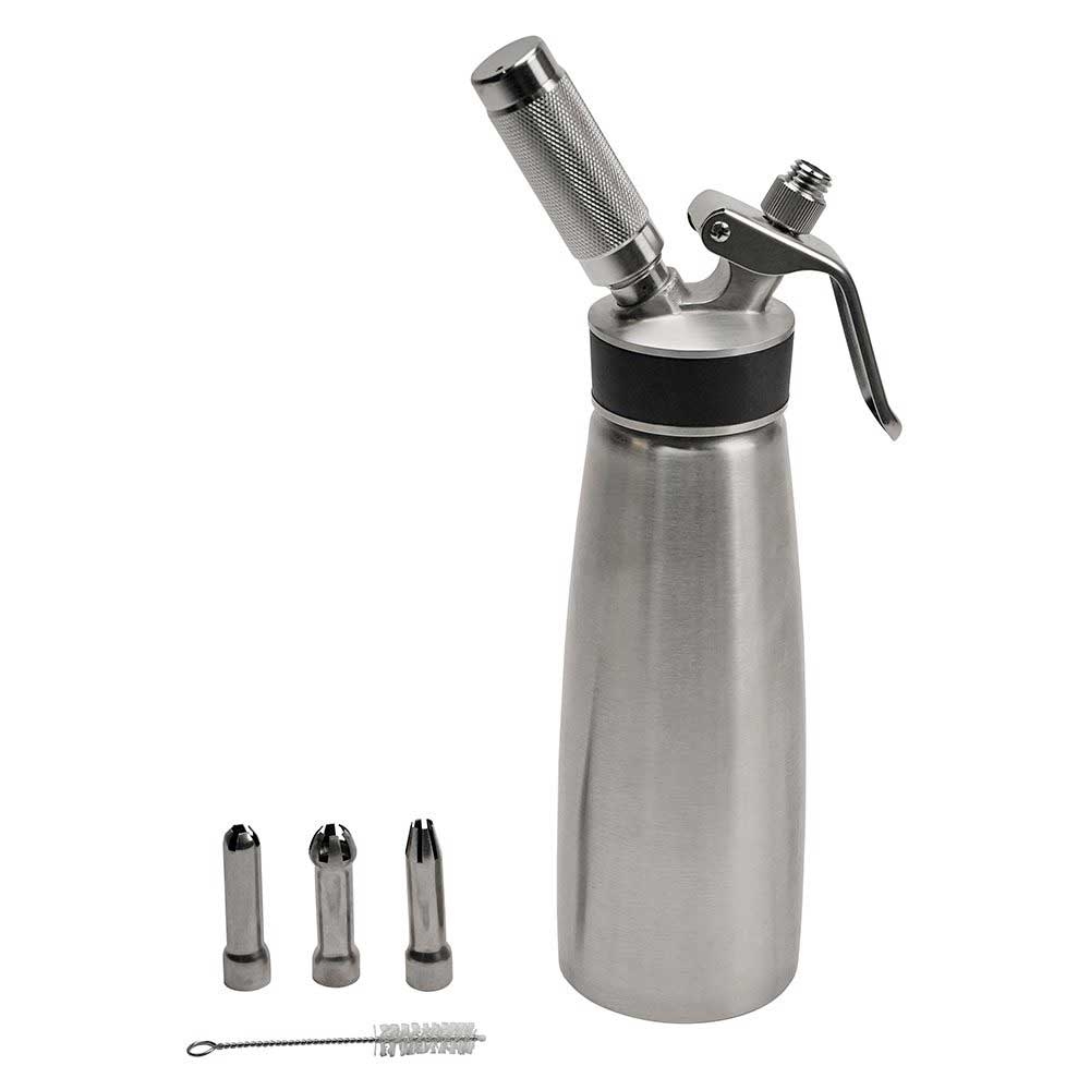 Chef-Master Stainless Steel Whipped Cream Dispenser, 1 Pint