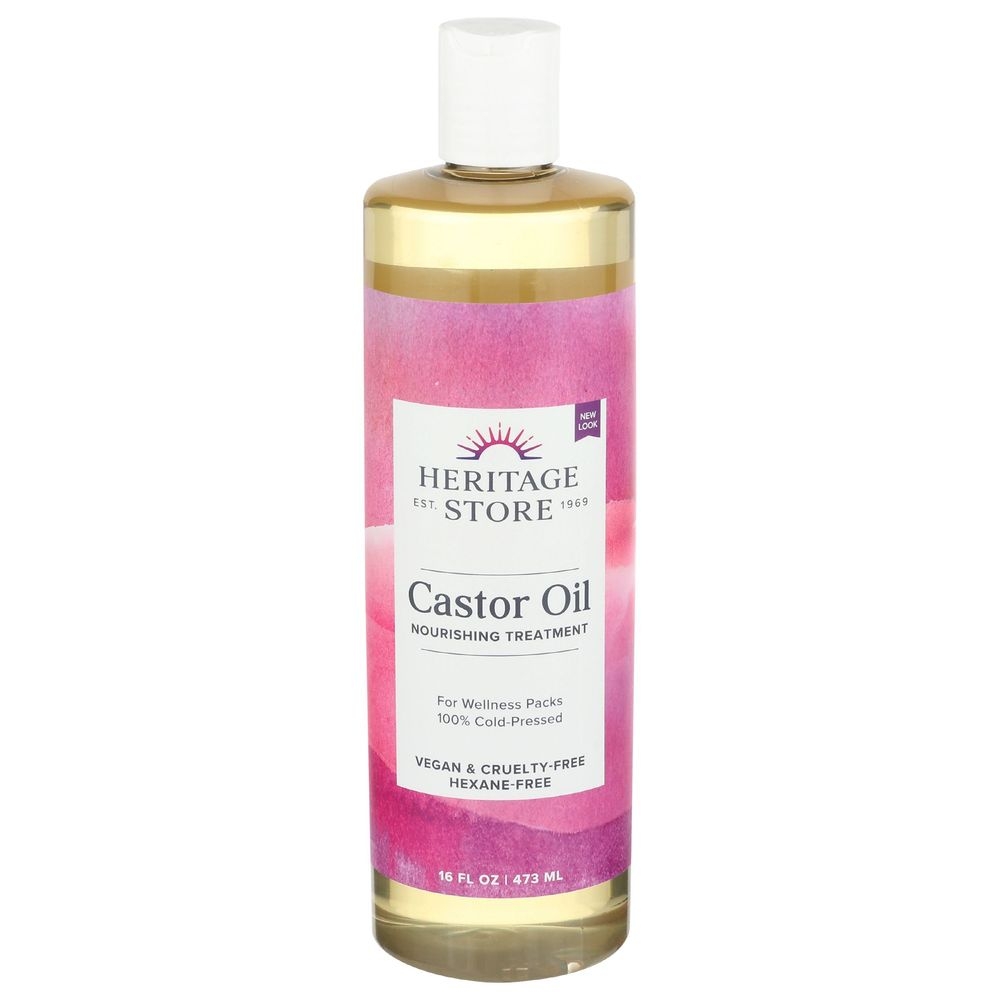 Heritage Store Castor Oil, 16 Ounce