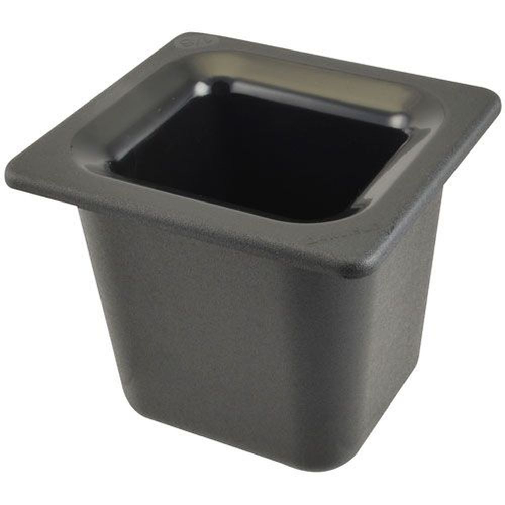 Carlisle CM110403 Coldmaster ABS Sixth Size Black Deep Food Pan, 1 Quart Capacity