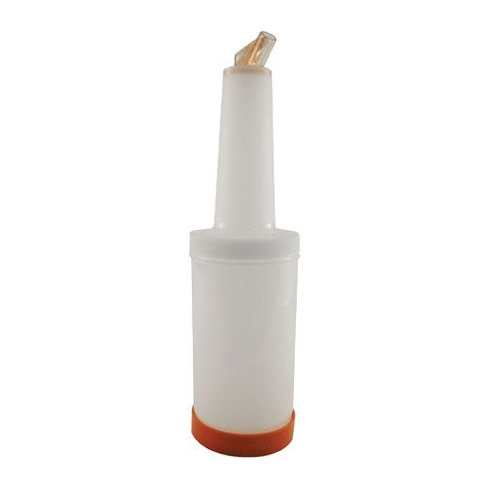 Carlisle PS601N24 Store N Pour Polyethylene Orange Cocktail Pourer, 1 Quart Capacity