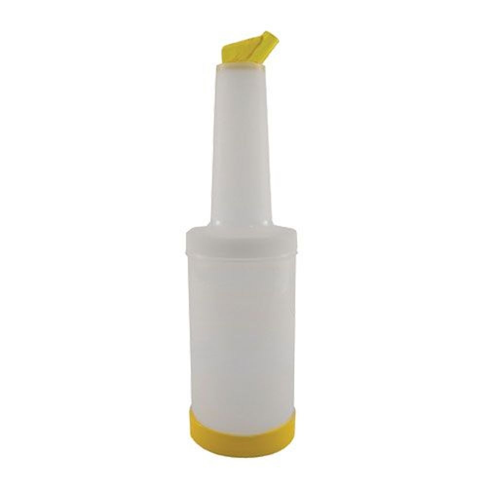 Carlisle PS601N04 Store N Pour Polyethylene Yellow Cocktail Pourer, 1 Quart Capacity