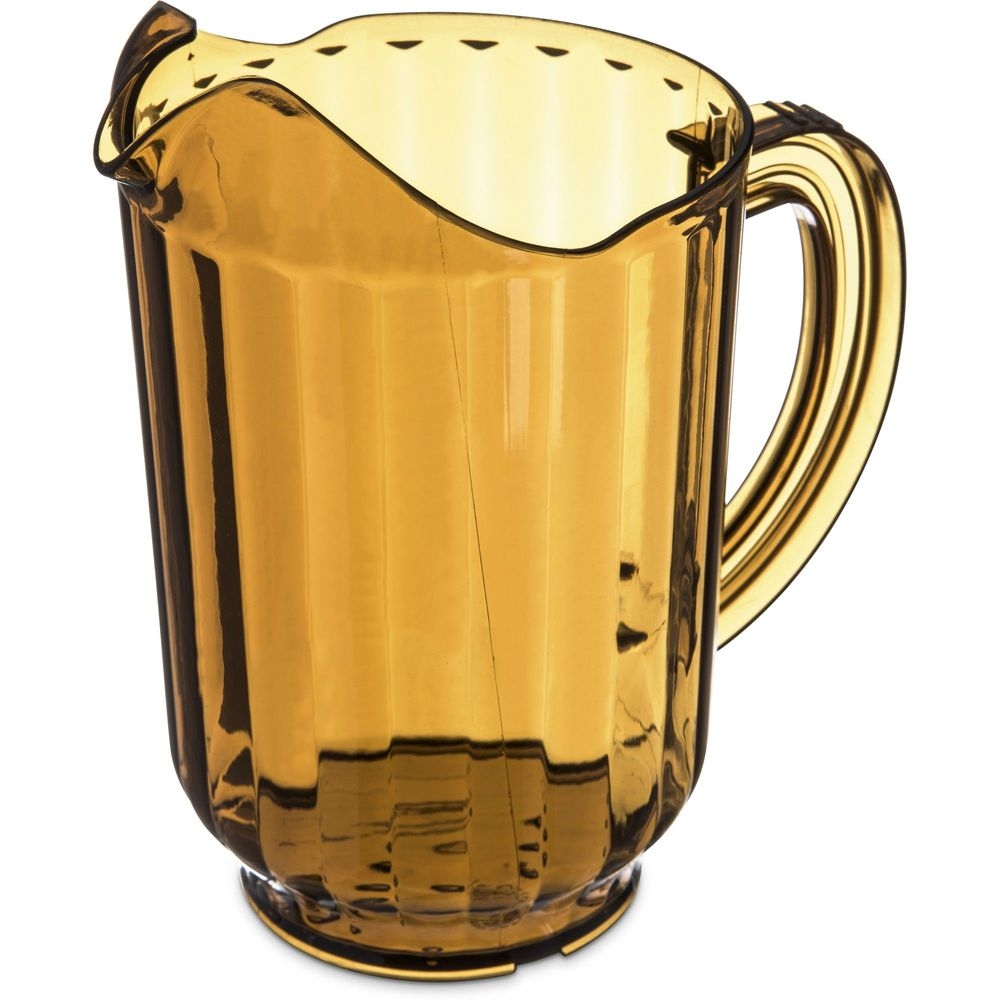 Carlisle 554013 Versapour Polycarbonate Amber Pitcher, 60 Ounce Capacity