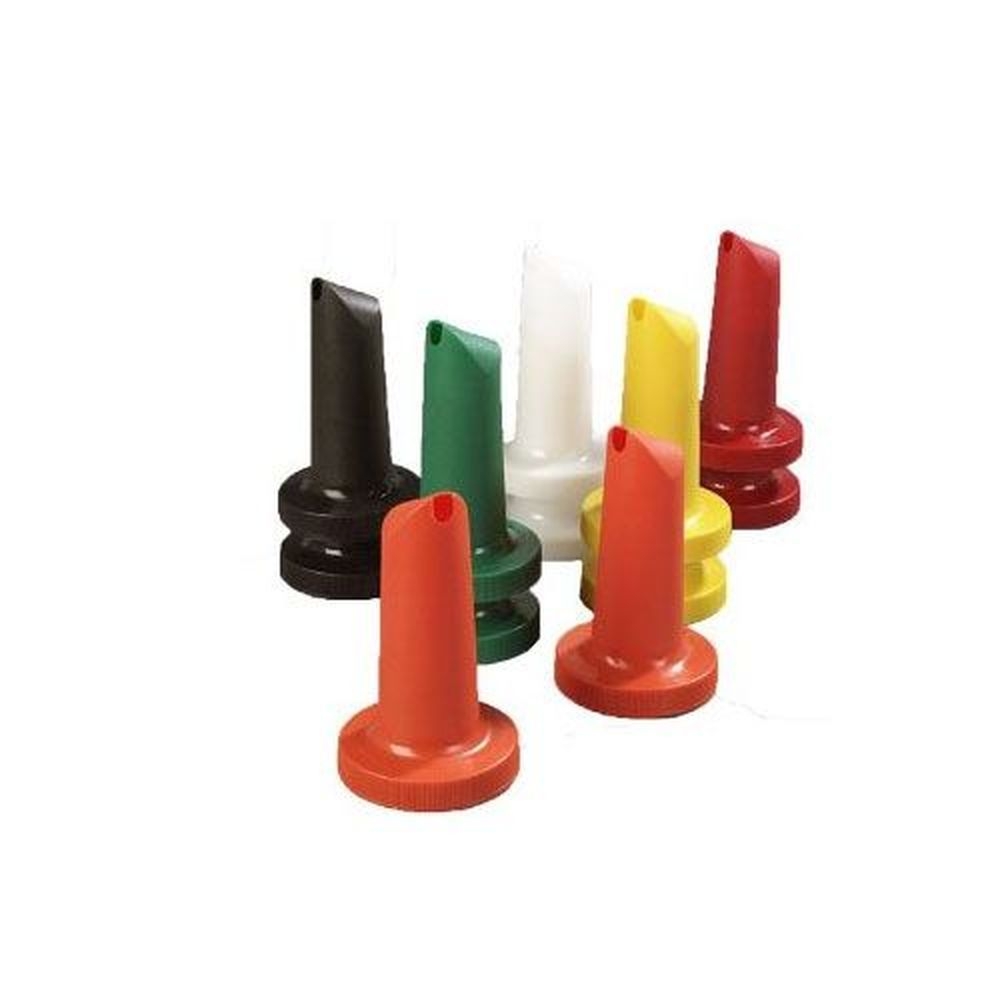 Carlisle PS204AST00 PourPlus Store N Pour Polyethylene Assorted Spout Set, set of 12