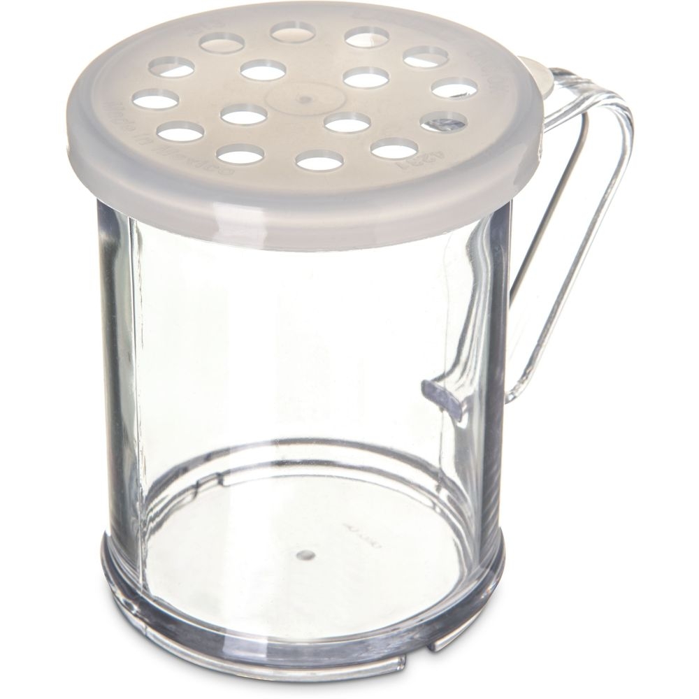 Carlisle 4230S30 SAN Translucent Shaker Dredge with Parsley Lid, 8 Ounce Capacity