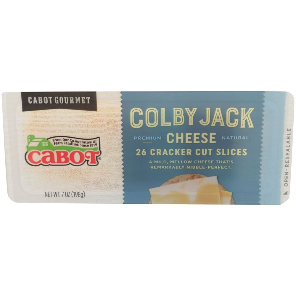 Cabot Cracker Cut Colby Jack Cheese, 7 Ounce -- 12 per case