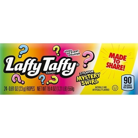 Laffy Taffy Mystery Swirl Rope Candy, 0.81 Ounce -- 288 per case