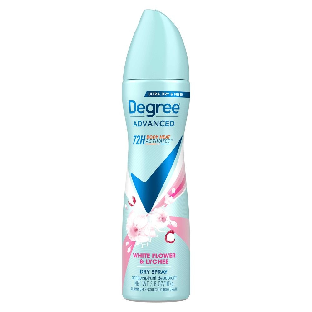 Degree White Flowers and Lychee Antiperspirant Deodorant Dry Spray for Women, 3.8 Ounce -- 12 per case