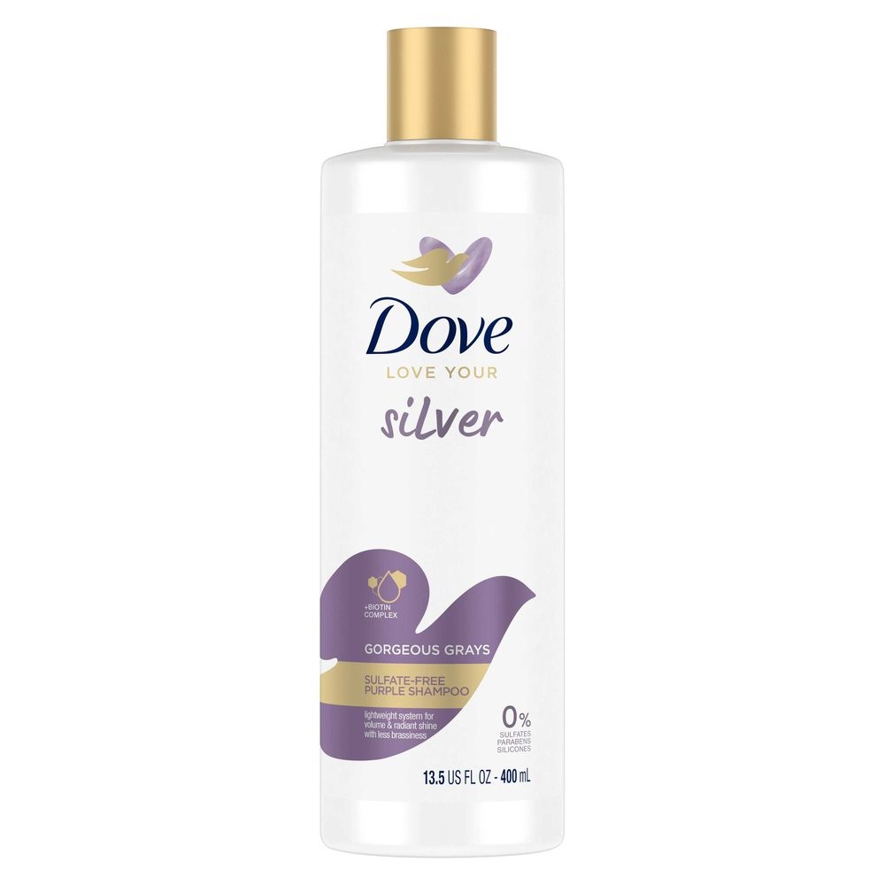 Dove Love Your Silver Gorgeous Grays Sulfate-free Purple Shampoo, 13.5 Fluid Ounce -- 4 Per Case