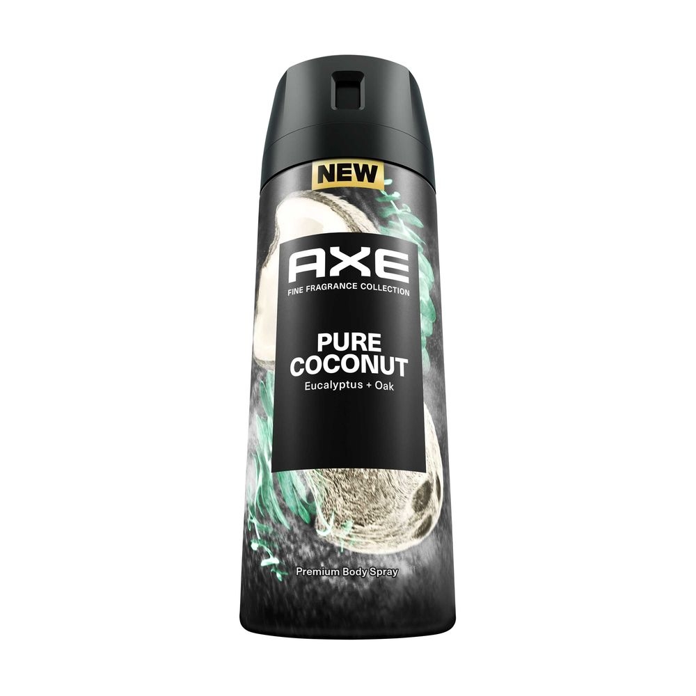 Axe Fine Fragrance Collection Pure Coconut Deodorant Body Spray for Men, 4 Ounce -- 12 per case