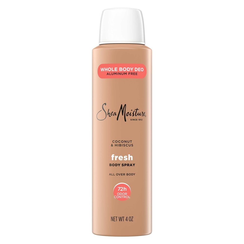Shea Moisture Fresh Coconut and Hibiscus Whole Body Deodorant Spray, 4 Ounce -- 12 per case
