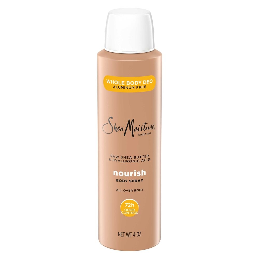 Shea Moisture Raw Shea Butter and Hyaluronic Acid All Over Body Deodorant Spray, 4 Ounce -- 12 per case