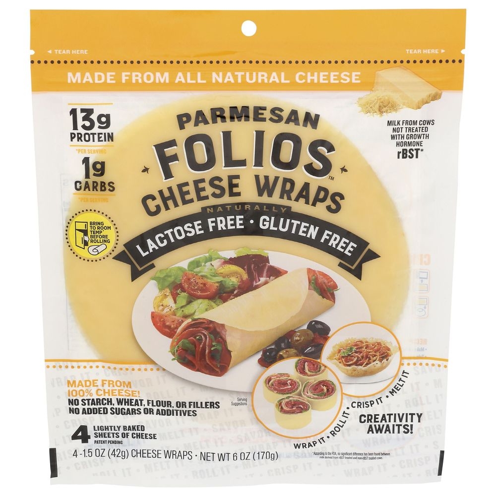Folios Parmesan Cheese Wrap, 6 Ounce -- 12 per case