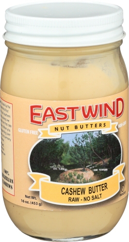East Wind Raw Cashew Butter, 16 Ounce -- 6 per case