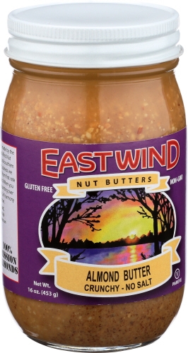 East Wind Crunch Almond Nut Butter, 16 Ounce -- 6 per case