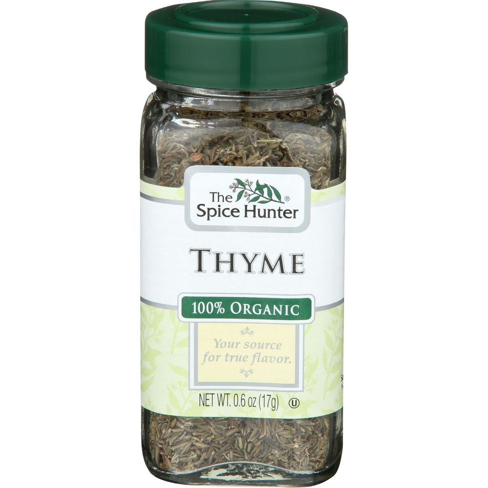 The Spice Hunter Organic Thyme, 0.6 Ounce -- 6 per case