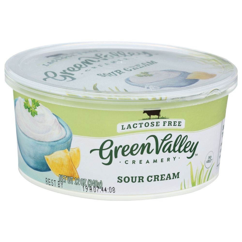 Green Valley Creamery Lactose Free Sour Cream, 12 Ounce -- 6 per case