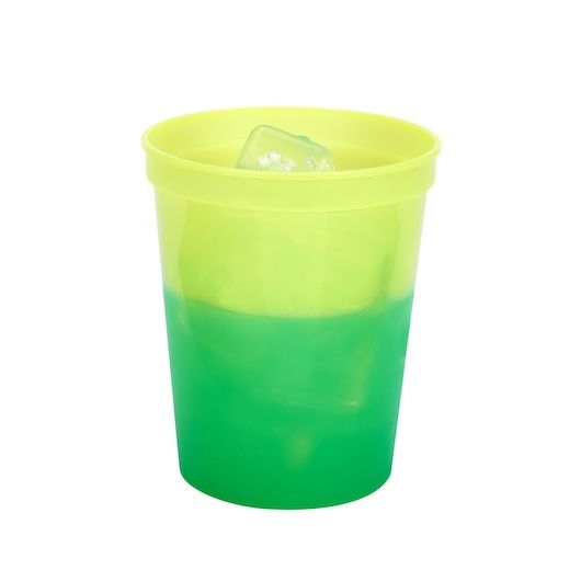 Memorables Yellow to Green Color Changing Cup, 16 Ounce - 25 count per pack -- 20 packs per case