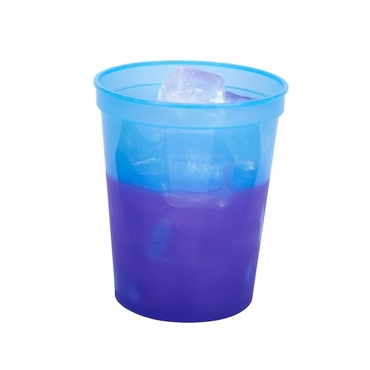 Memorables Blue to Purple Color Changing Cup, 16 Ounce - 25 count per pack -- 20 packs per case